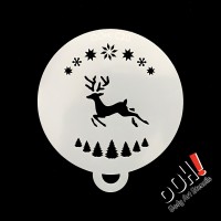 Ooh Body Art Stencil Flip Reindeer (Reindeer Flip C20)